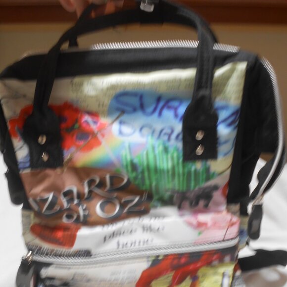 WIZARD OF OZ LARGE CAPACITY DIAPER BAG BACKPACK BOOKBAG ZIPPER CLOSE WATERPROOF - Picture 2 of 11